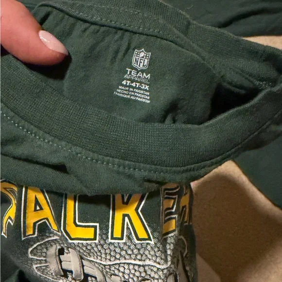 Green Bay Packers Kids Shirts Bundle Set - 4 / 4T - Picture 6 of 7